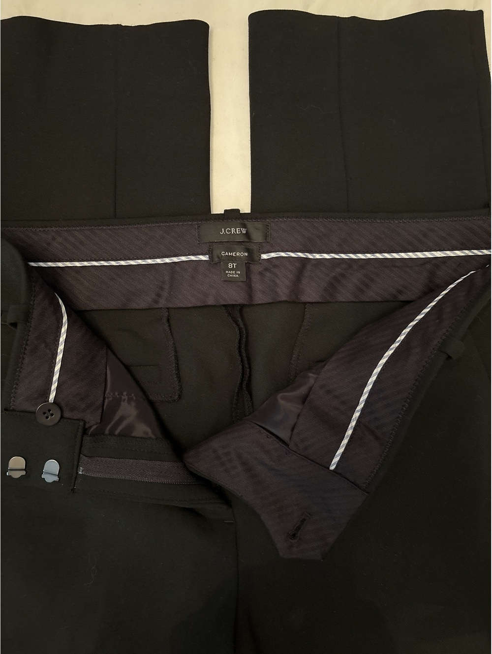 J Crew Black Cameron Pants 8T